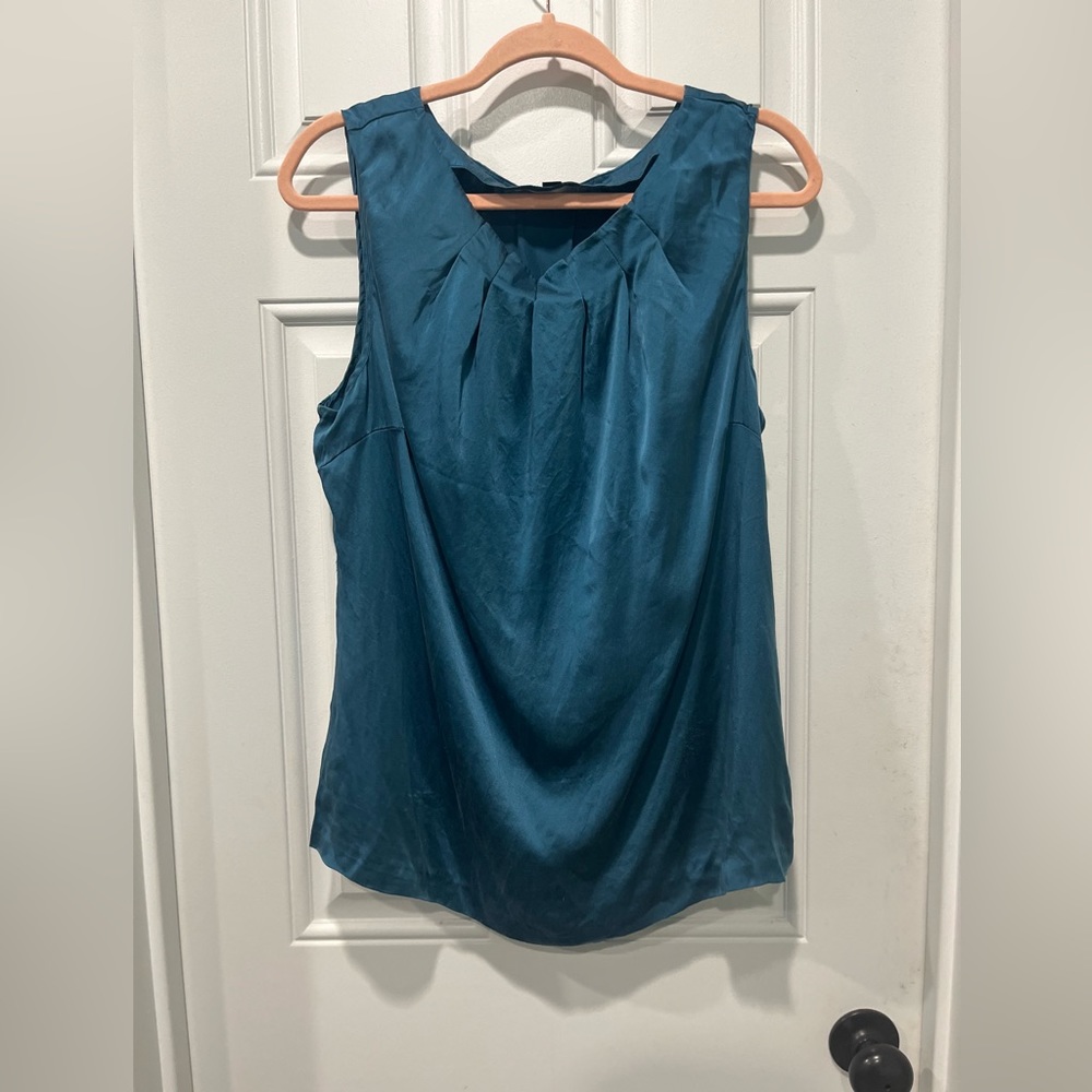 100% silk sleeveless top
